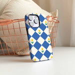 Diamonds & Flowers Blue - iPhone Case - Joylife Case