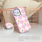 Diamonds & Flowers Pink - iPhone Case - Joylife Case