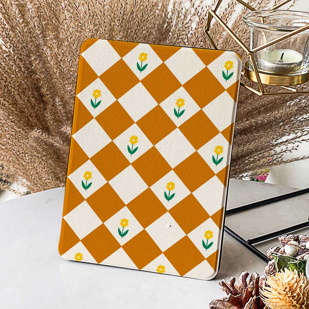 Diamonds & Flowers - Kindle Case Brown - Joylife Case