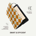 Diamonds & Flowers - Kindle Case Brown - Joylife Case