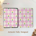 Diamonds & Flowers - Kindle Case Pink - Joylife Case