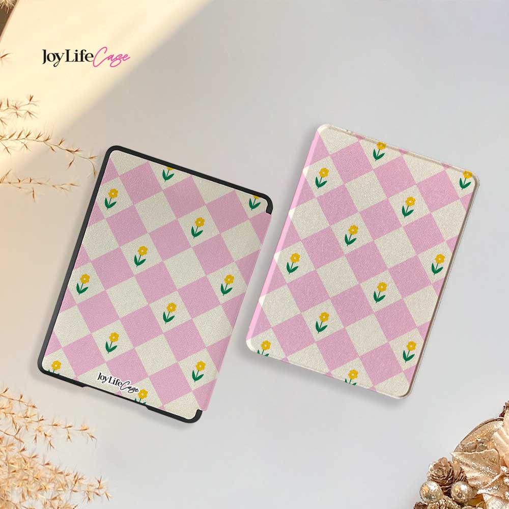 Diamonds & Flowers - Kindle Case Pink - Joylife Case
