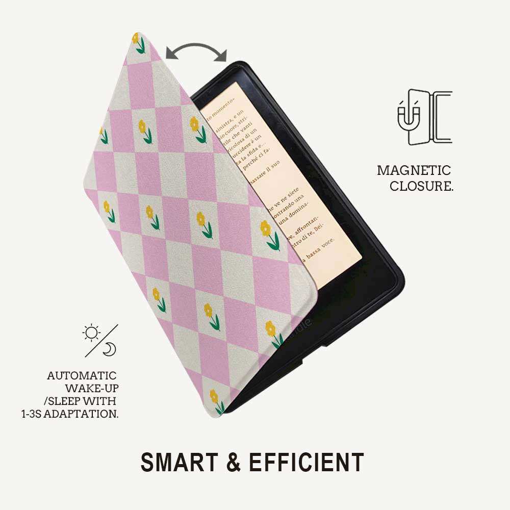 Diamonds & Flowers - Kindle Case Pink - Joylife Case