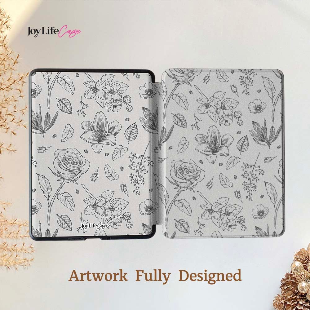 Elegant Flora Kindle Case