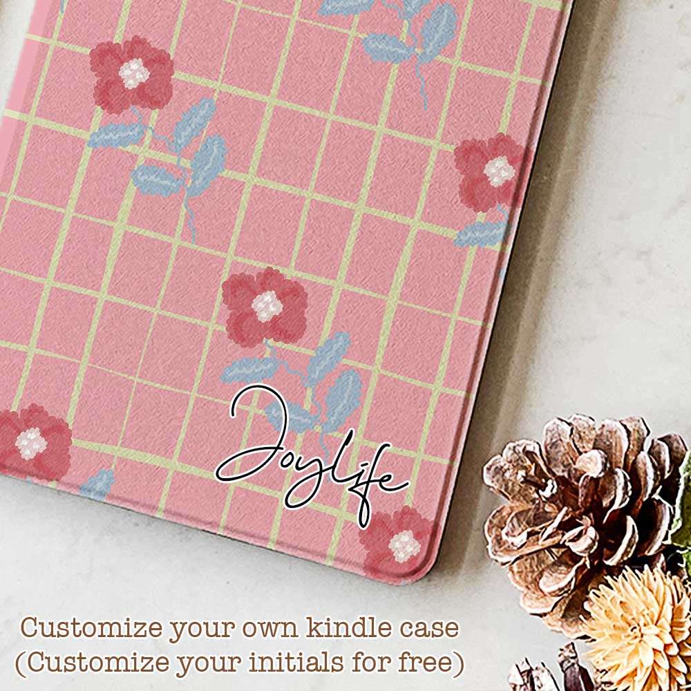 Flower Plaid - Kindle Case - Joylife Case