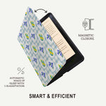 Gingham_&_Flowers Pattern - Kindle Case - Joylife Case