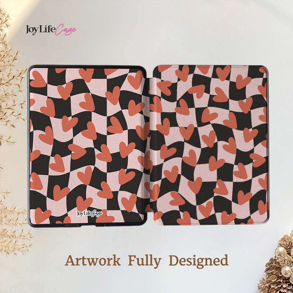 Heartfelt Grid Kindle Case