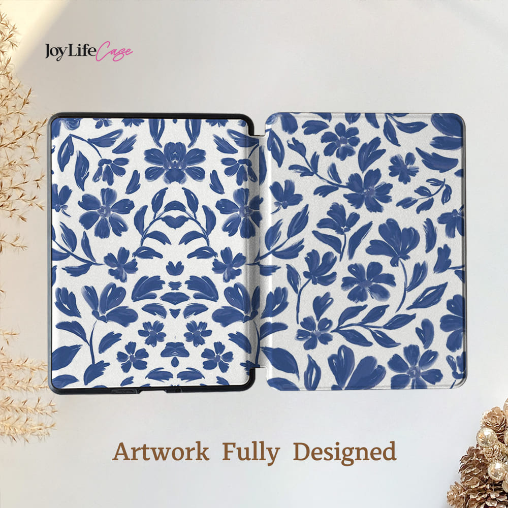 Indigo Florals - Kindle Case