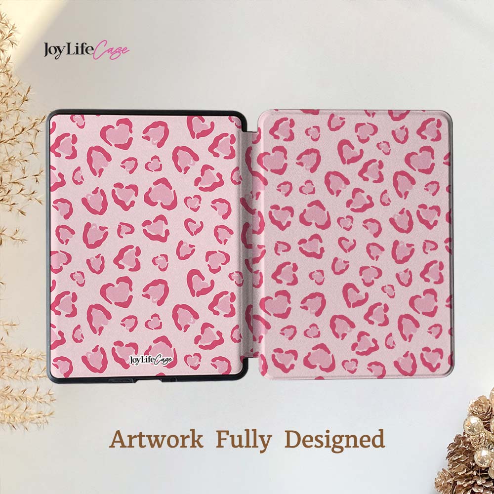 Pink Heart Camo Kindle Case