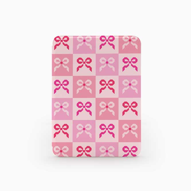 Pink Quilt Bow - Kindle Case - Joylife Case