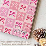 Pink Quilt Bow - Kindle Case - Joylife Case