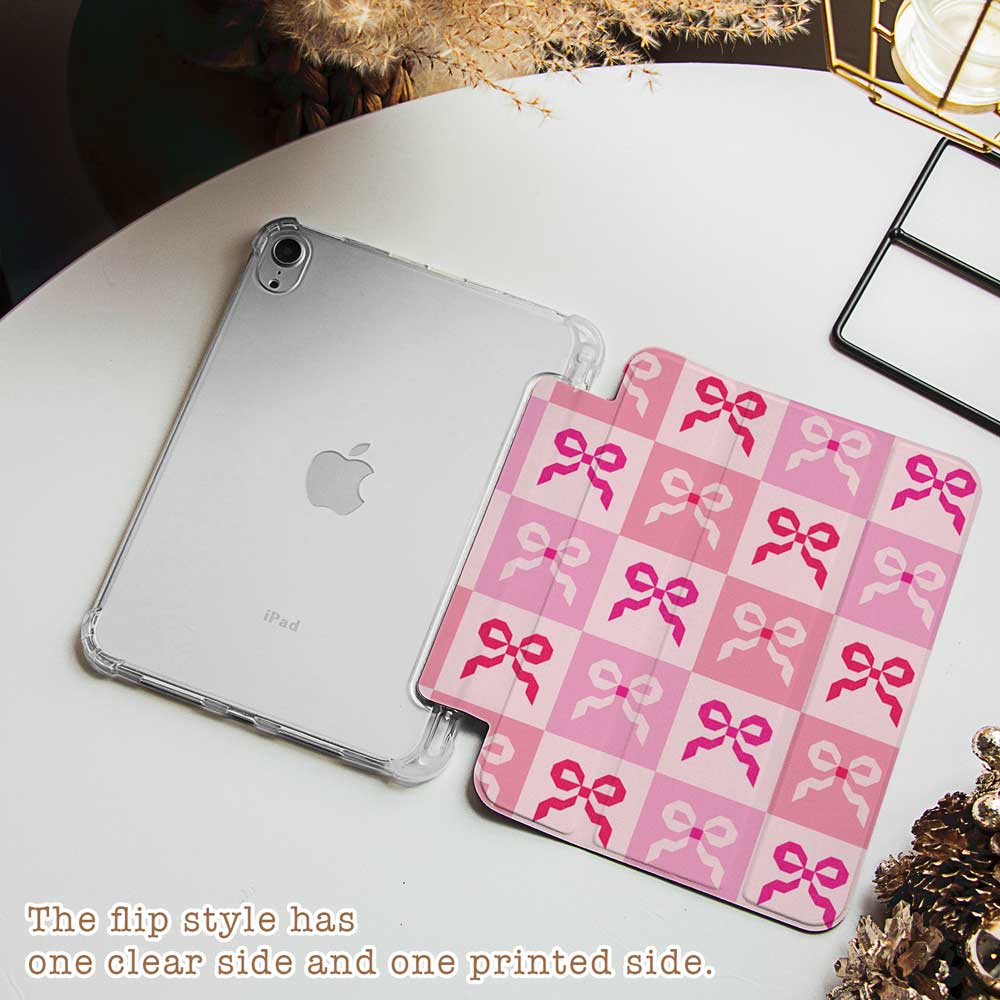 Pink Quilt Bow - iPad Case - Joylife Case