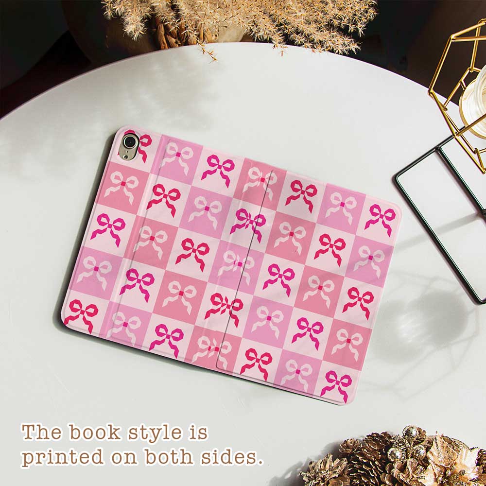 Pink Quilt Bow - iPad Case - Joylife Case