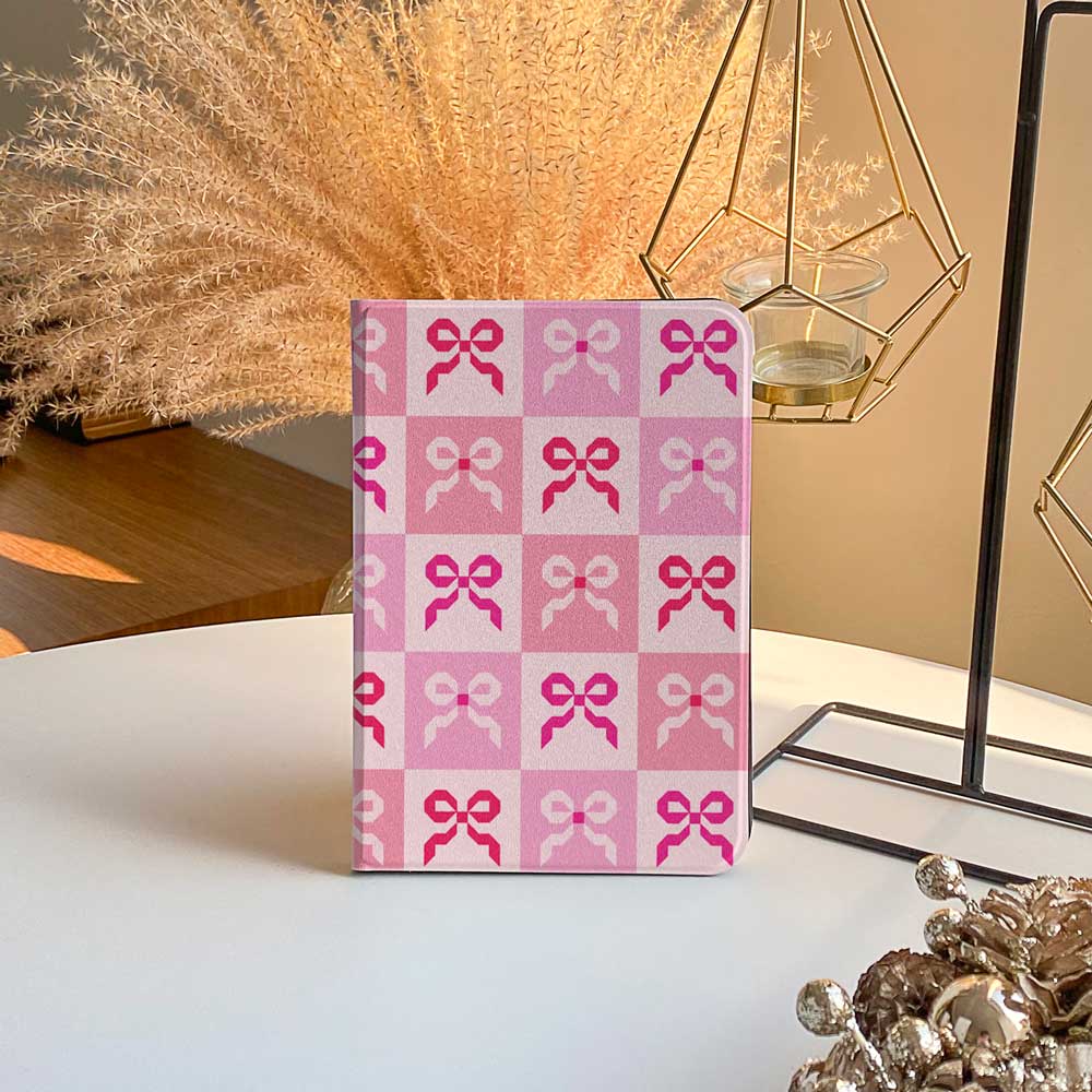 Pink Quilt Bow - iPad Case - Joylife Case