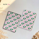 Pink_Gingham & Flowers - Kindle Case - Joylife Case