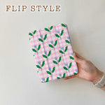 Pink_Gingham & Flowers - iPad Case - Joylife Case