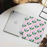 Pink_Gingham & Flowers - iPad Case - Joylife Case