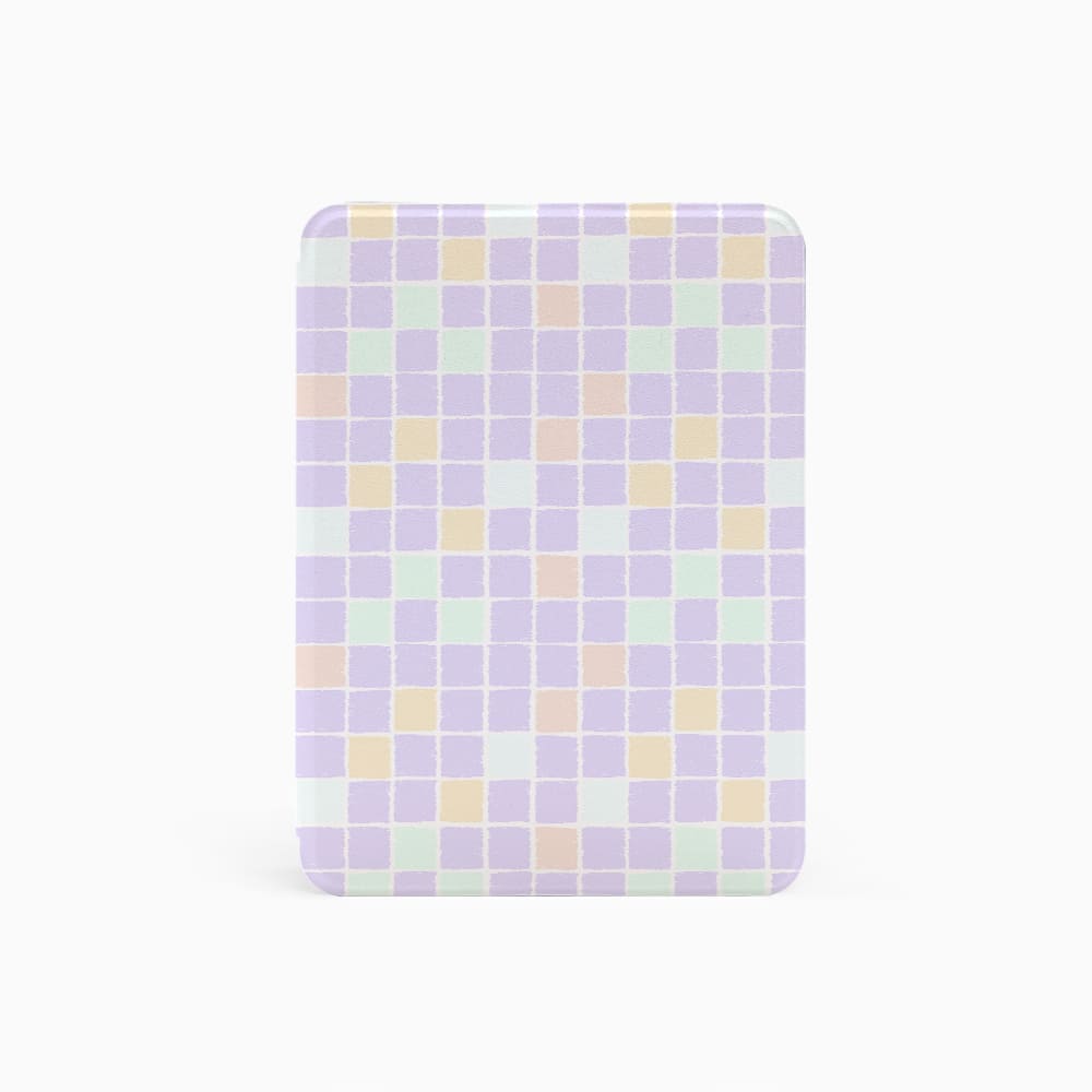 Purple Grid - Kindle Case