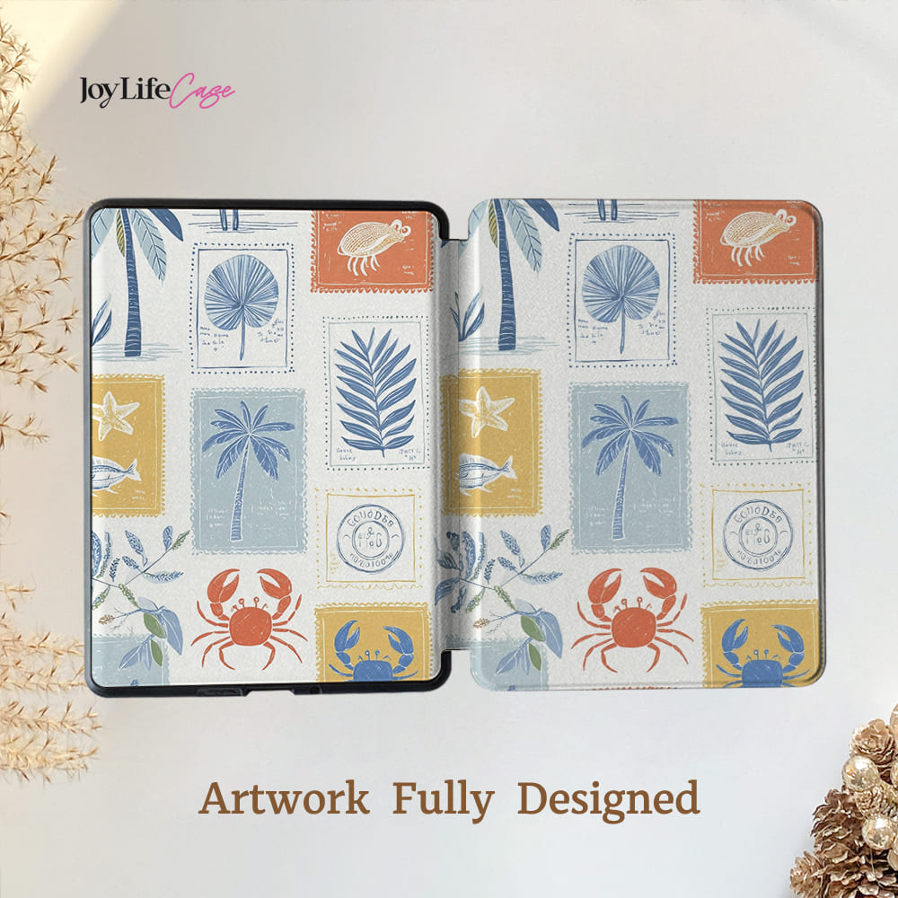 Seaside Stamps - Kindle Case