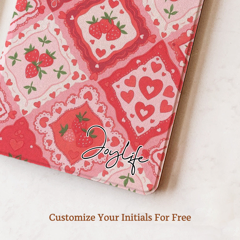Strawberry Patchwork Kindle Case