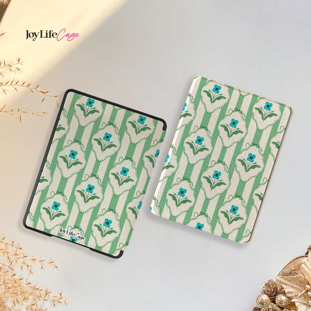 Stripes & Flowers - Kindle Case - Joylife Case