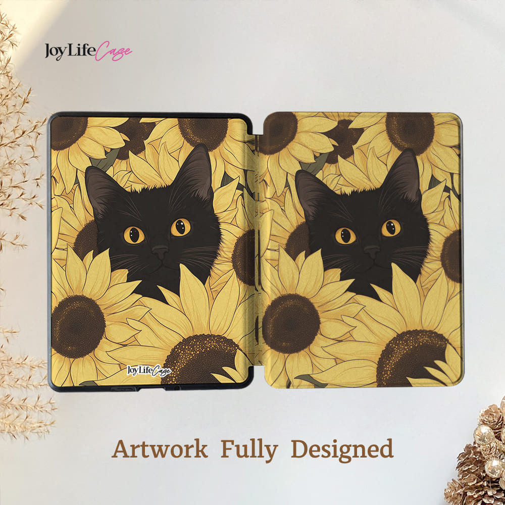 Sunflower Cat - Kindle Case