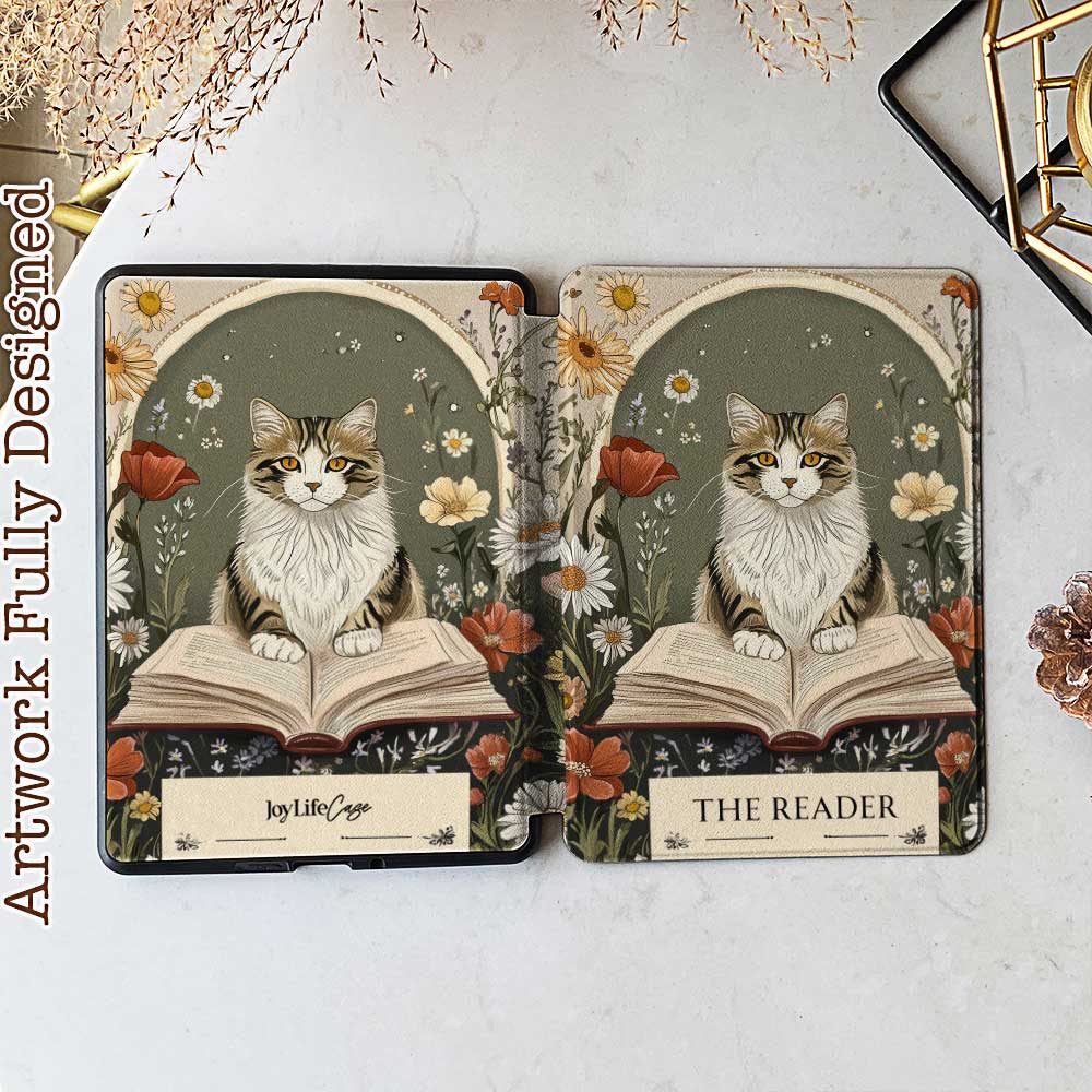Kindle PaperWhite 10th Generation Case - The Cat Reader – Joylife Case