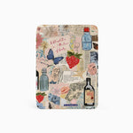 Travel-inspired protective case for Kindle Fire featuring a vibrant collage of maps, landmarks, and adventure motifs, offering durable protection and a stylish design.