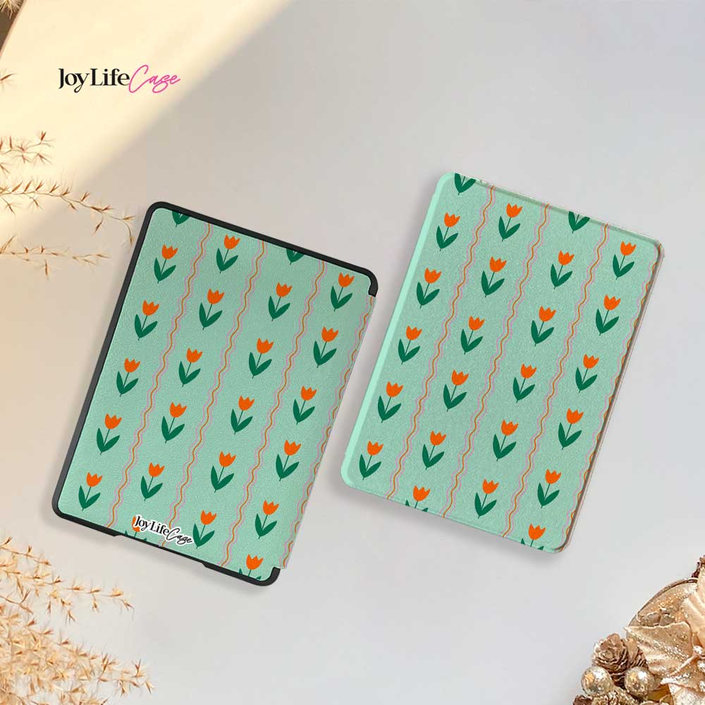 Tulips Pattern - Kindle Case - Joylife Case