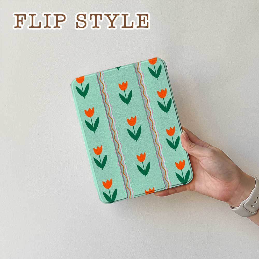 Tulips Pattern - iPad Case - Joylife Case