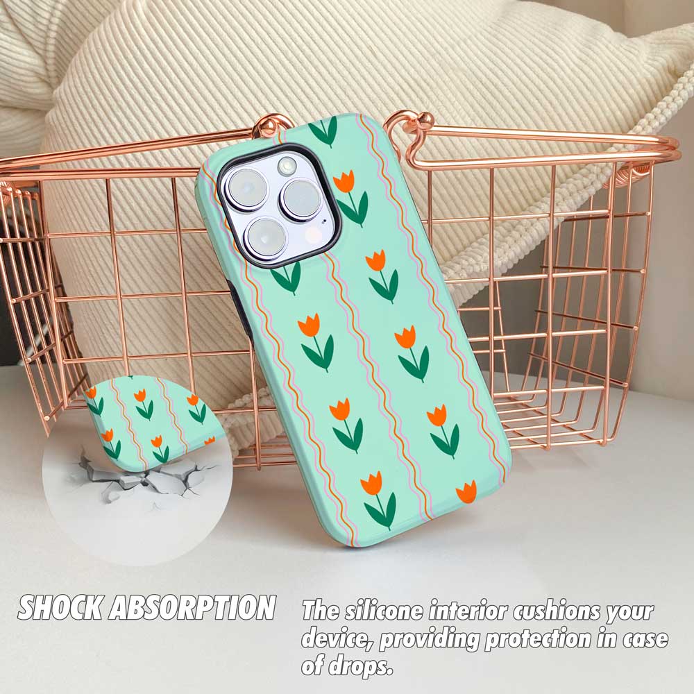 Tulips Pattern - iPhone Case - Joylife Case