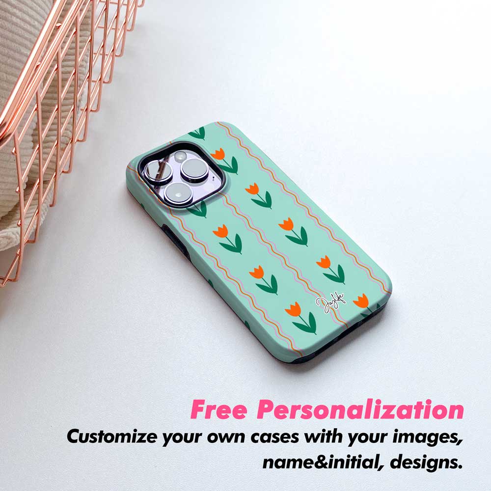 Tulips Pattern - iPhone Case - Joylife Case