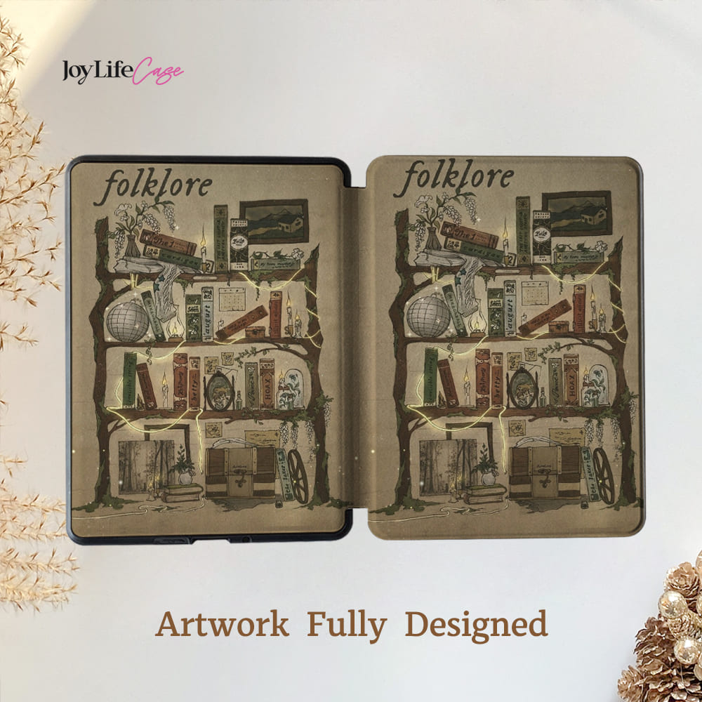 Vintage Bookshelf - Kindle Case