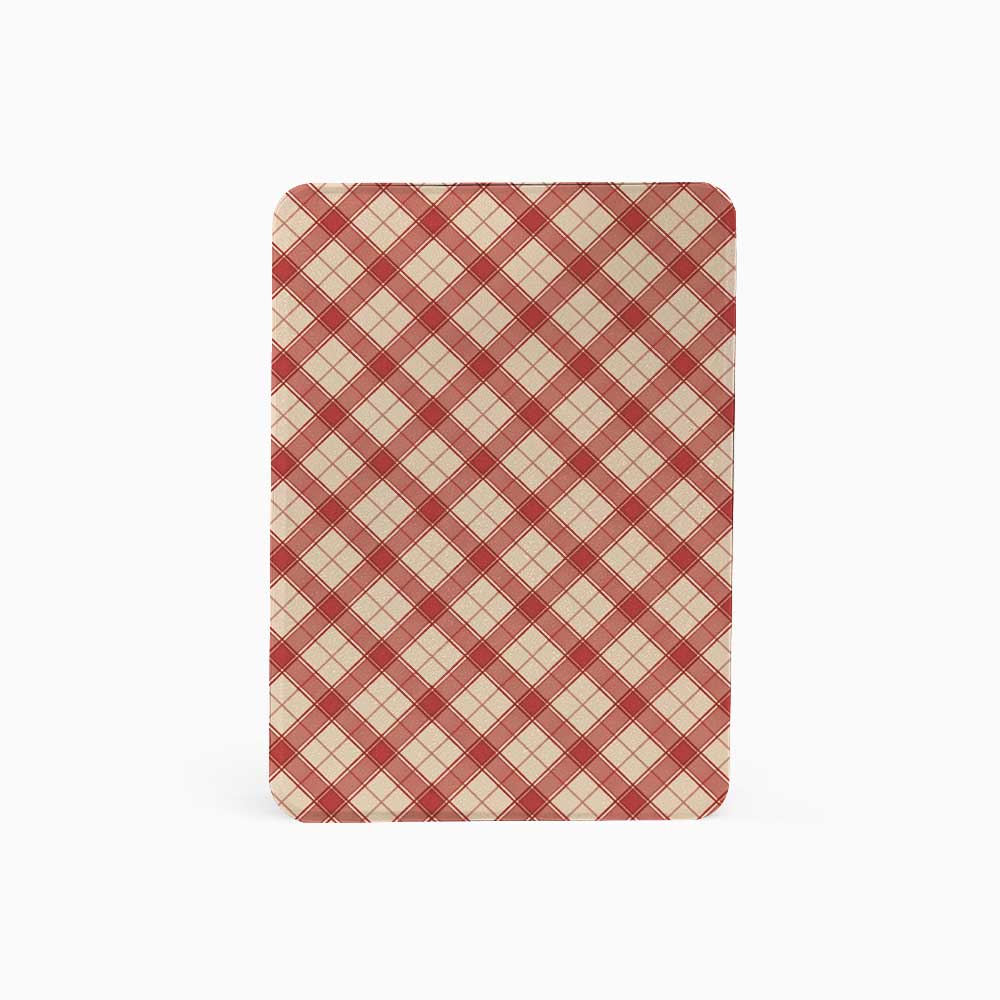 Vintage Checkered Charm Kindle Case