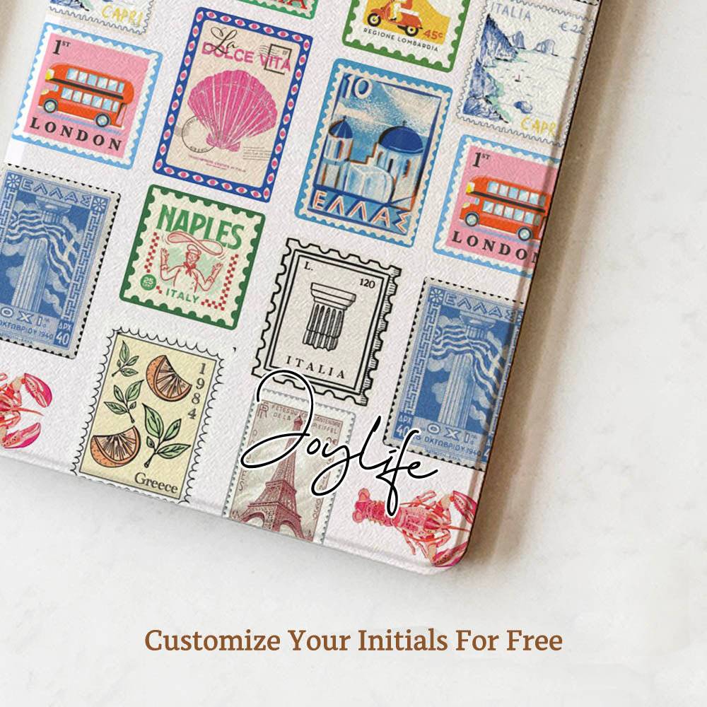 Product with vintage-style stamps design on a white background, featuring the brand 'Joylife'.