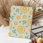 Yellow Flower case for Kindle Fire HD 10 featuring a vibrant floral design with bright yellow blossoms, offering both protection and a cheerful, nature-inspired aesthetic.