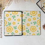 Yellow Flower case for Kindle Fire HD 10 featuring a vibrant floral design with bright yellow blossoms, offering both protection and a cheerful, nature-inspired aesthetic.